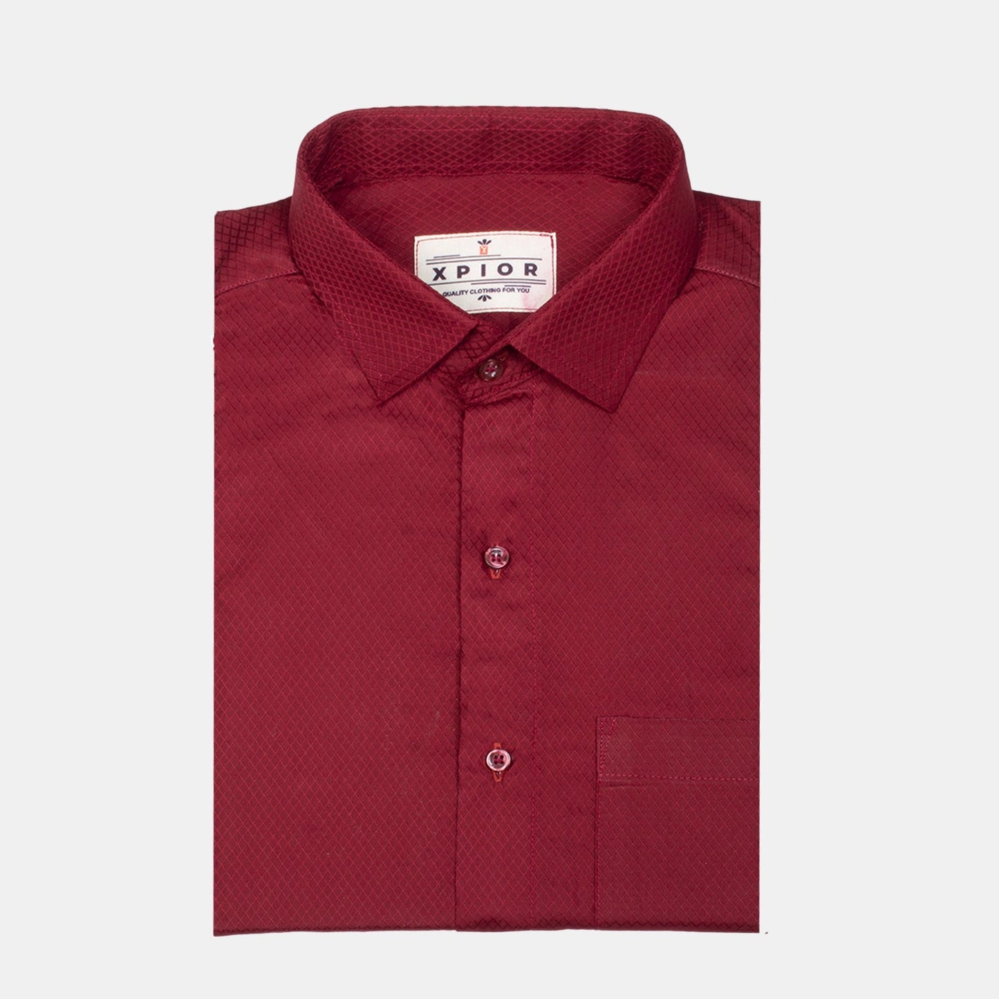 Visionary Men's Full Sleeves Plain Formal Shirt Premium Collection Cotton Fabric Maroon