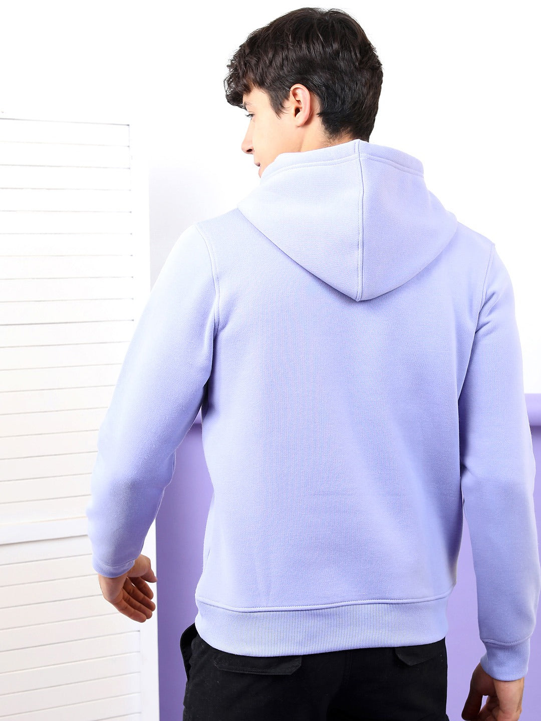 Stylish Men and Women (Unisex) Full Sleeves Cotton Hoodie Purple Color