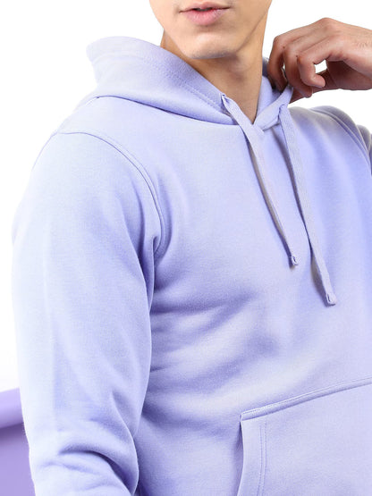 Stylish Men and Women (Unisex) Full Sleeves Cotton Hoodie Purple Color