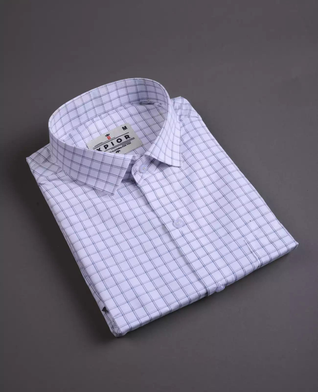 Men's Full Sleeves Mini Checks Shirt Premium Collection Cotton Fabric